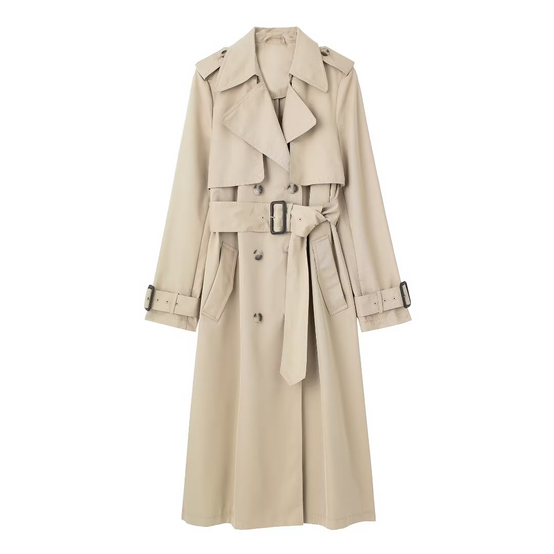Klassischer Trenchcoat in elegantem Beige