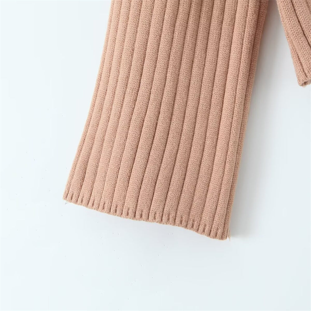 Strick-Set mit schickem Schlitz