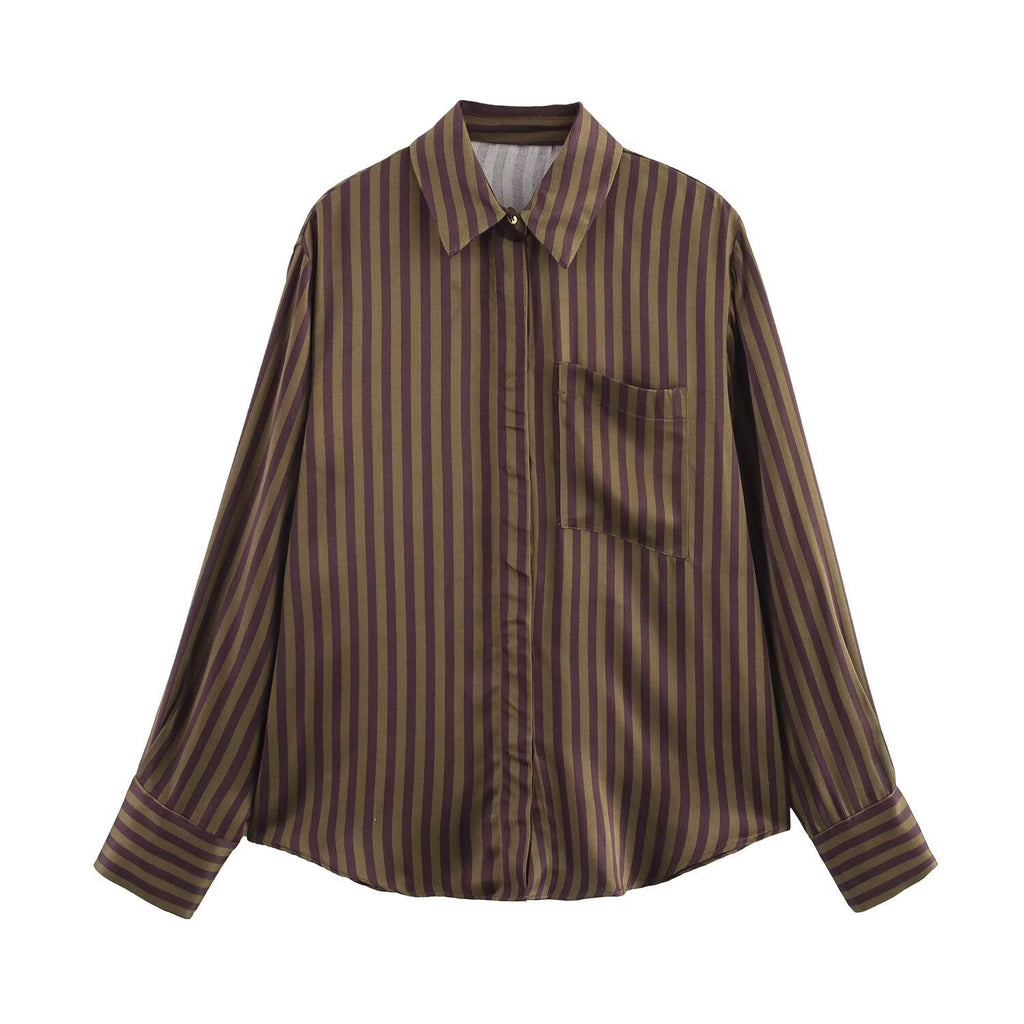 Lässiges gestreiftes Set