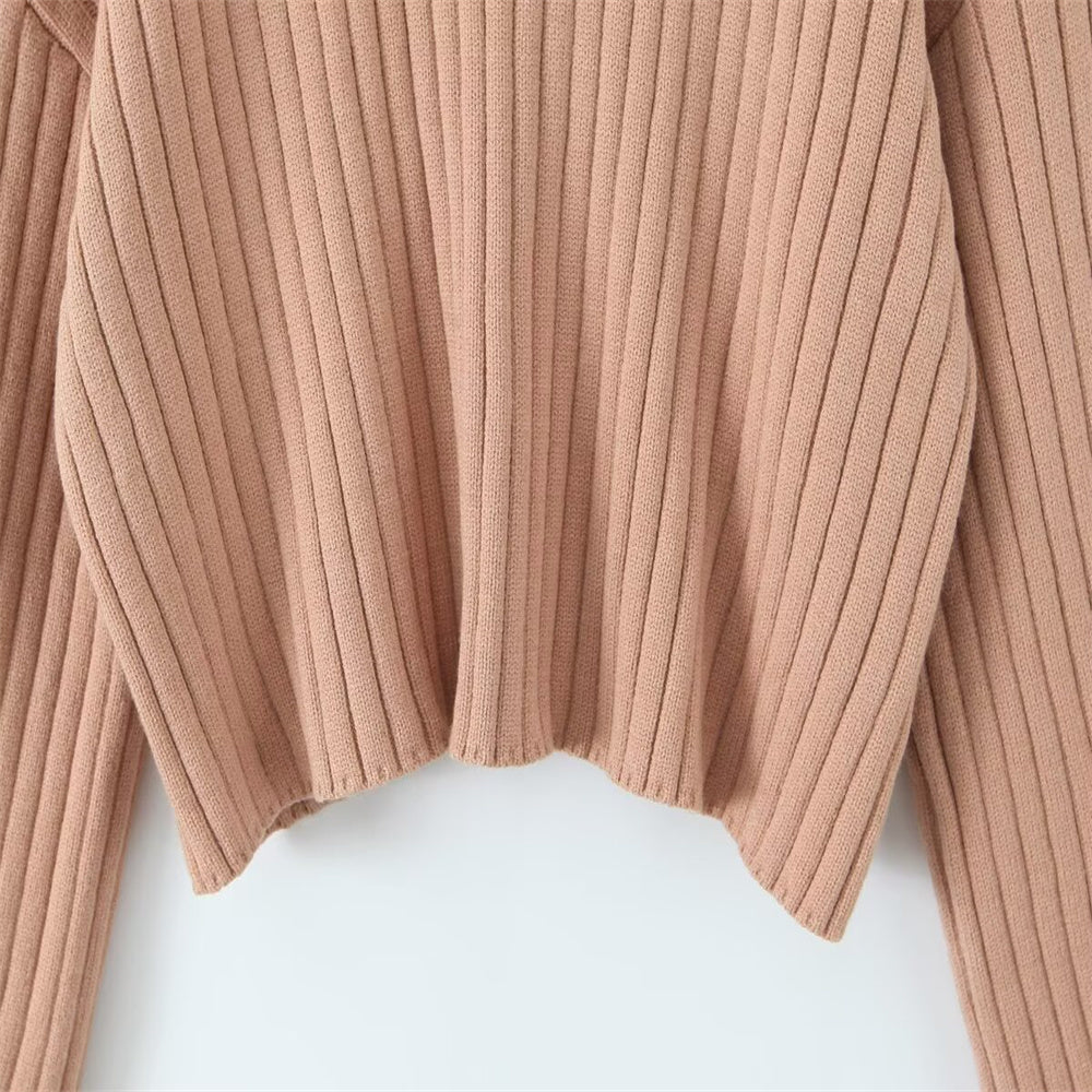 Strick-Set mit schickem Schlitz