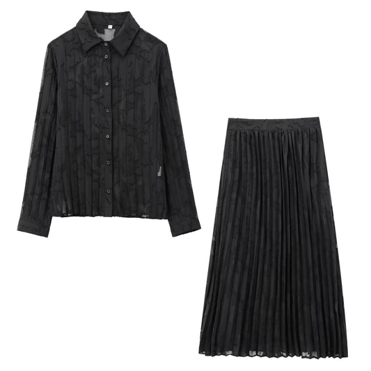 Set aus Bluse und Rock