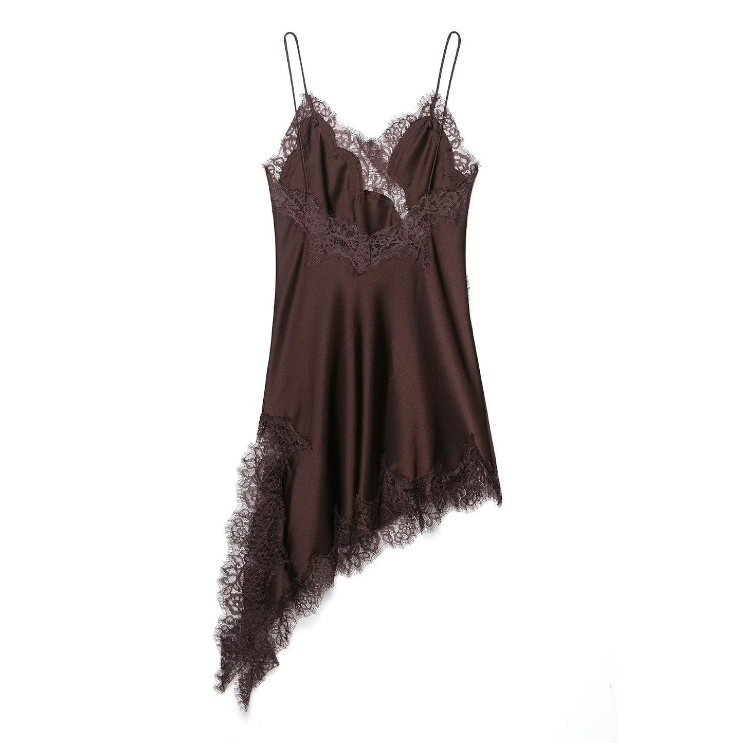 Kurzes Kleid mit Spitze